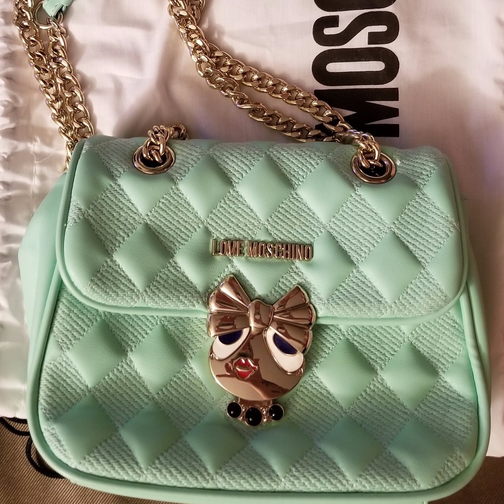 Love Moschino Quilted Buckle Convertible Crossbod